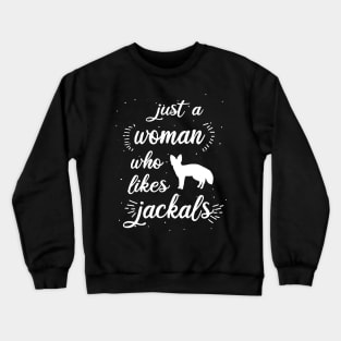 Women jackal saying girls love steppe fan Crewneck Sweatshirt